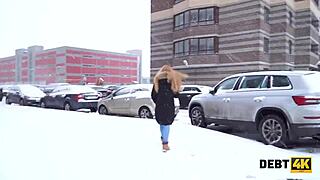 Debt4k Shows Redhead Teen Calming Loan Agent with Rough POV Doggystyle Sex