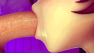 Hu tao is sucking dick and getting a facial cumshot