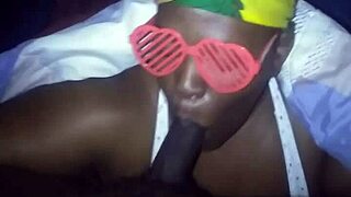 Bbw Performs Sloppy Blowjob Leading To Big Facial