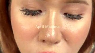 Yo, Japanese whore April-Maxima blows and takes cum in mouth!