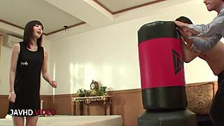 Milf Nao Mizuki JOINS A HARDCORE THREESOME AND DELIVERS SENSUAL BLOWJOB PLEASURES.