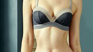 Cute lingerie models pose in flower panties and barefoot 😘