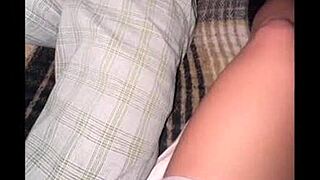 stepmother sneaks in and bangs her student stepson  