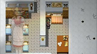 harem in another world game features a rainy date with cute characters.