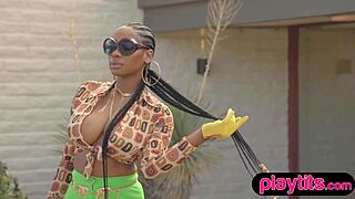 I flaunt my curvy bbw ebony beauty with huge natural tits and big ass