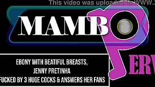 jenny pretinha with perfect breasts getting fucked by 3 huge cocks