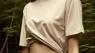 Girls In Underwear Hang Out At Cabin Woods