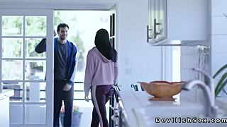 Brunette Babe Craves Handsome Coach Intensely