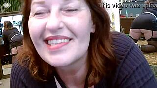 dawnskye1962 teases with dirty talk in fishnets by mirror