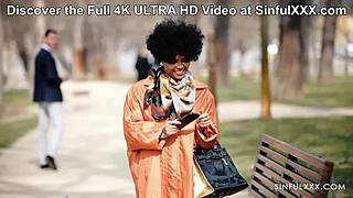 Ebony Pornstar's Tight Pussy Licked Deep