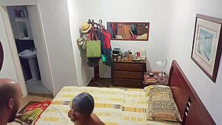 in the bedroom, my stepbrother fucks me with big cock skillfully