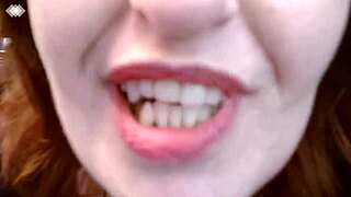 dawnskye1962 teases with dirty talk in fishnets by mirror