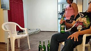 I went to my friends house for the game and ended up fucking his wife while hes there with us