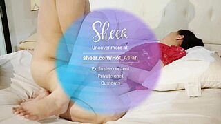 Pretty Asian Teen In Hot Bunny Lingerie