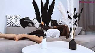 Can chubby Karl handle stepmom and daughter in cum-filled threesome?