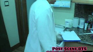 aria nicole gets backstage exam with gloves and tattoos