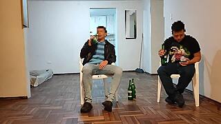 I went to my friends house for the game and ended up fucking his wife while hes there with us