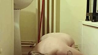 humiliated slave eats from bowl