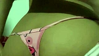 Innocent young woman shows off her pajamas in softcore scene