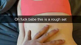 cheating amateur yoga milf fucks fitness instructor on snapchat cucked and creampied 😩