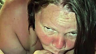 milf sucking cock so good she cums all over it