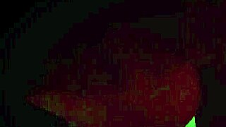 I entered the room while she was getting dressed.