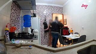 Milf Teases Delivery Boy With Big Tits