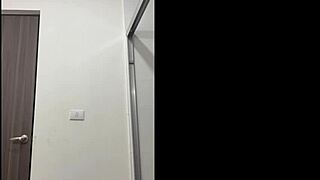 DEGENERATE WIFE STRIPS NAKED IN FRONT OF THE CAMERA AND STEPS INTO THE SHOWER, SHOWING OFF HER BIG ASS AND TITS