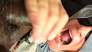 Fat BBW Gives Blowjob In Car, Clothes Ripped, Pussy Dripping, Creampie With Black Cock.