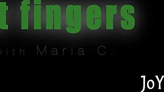 hottie achieves orgasm through solo fingering of her tight wet pussy