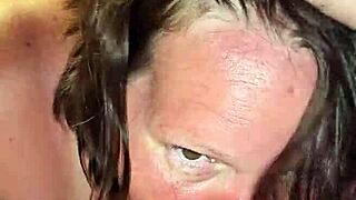 milf sucking cock so good she cums all over it