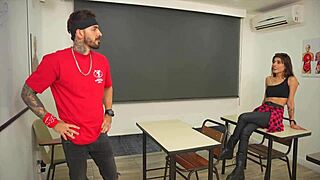Horny Student Seduces Teacher