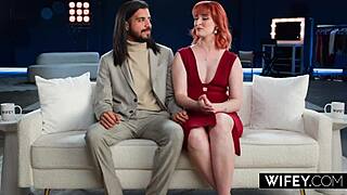 Wifey Queen Mirage takes huge bbc while hubby cheers