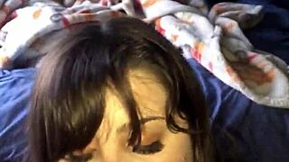 lipstick blowjob with handjob leading to cum