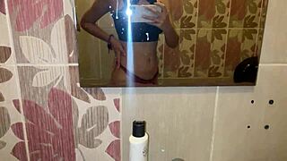 watch petite babe piss in public toilet close-up pov