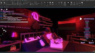 Watch this white roblox girl get blacked by big black cock