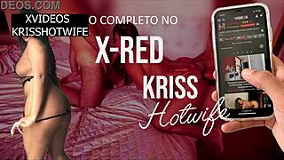 kriss hotwife wears daring see-through outfit to the gym, showing big tits and ass.