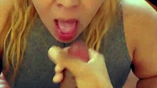 Can you believe this trans choking on 27cm cock, taking facial cumshot?