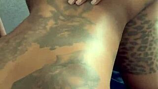 Blonde and ebony having fun with big cock!