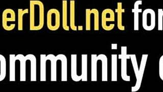 Latex Lover Rubberdoll Strap-On Bangs Rubber Painted Lady.