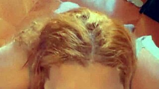 Can you believe this trans choking on 27cm cock, taking facial cumshot?