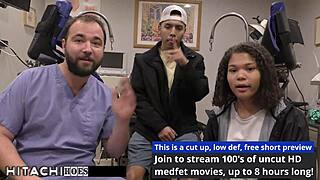 Michelle Anderson's Freshman Pussy Spread for Mandatory Hitachi Orgasm by Boyfriend.