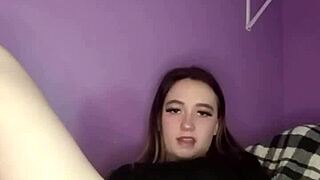 Young Amateur Teen Feels Thrill Rubbing Puffy Pussy