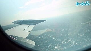 Mile high club: horny latina gets fucked on private plane