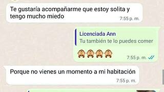 My stepmom says, 'Come over, I want to flash pussy for you!' Latina curves and big ass waiting.