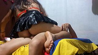 Erotic homemade dance turns to sex.