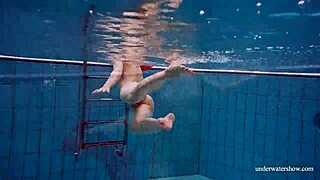 sexy naked avenna swims nude in pool