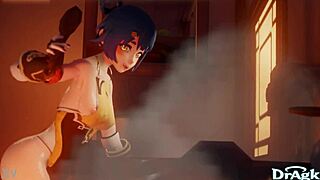 香菱原神厨房地板初尝肛交高潮