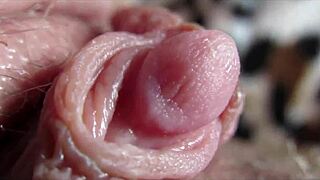 big clit orgasm closeup view
