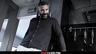 Italian house maid bent over for pervy boss hardcore fucking